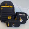 TRIO BOLSO TOTTO 1 - negro amarillo