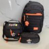 TRIO BOLSO TOTTO 1 - negro naraja