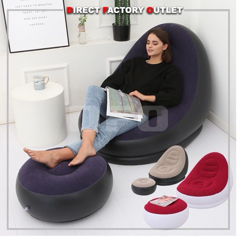 Cojín inflable incluye la bomba para inflar