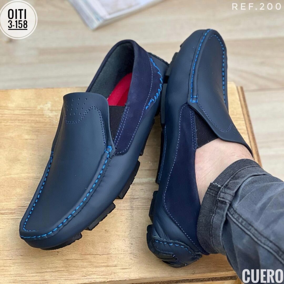 MOCASIN  TEJIDO 💯CUERO ENCERADO