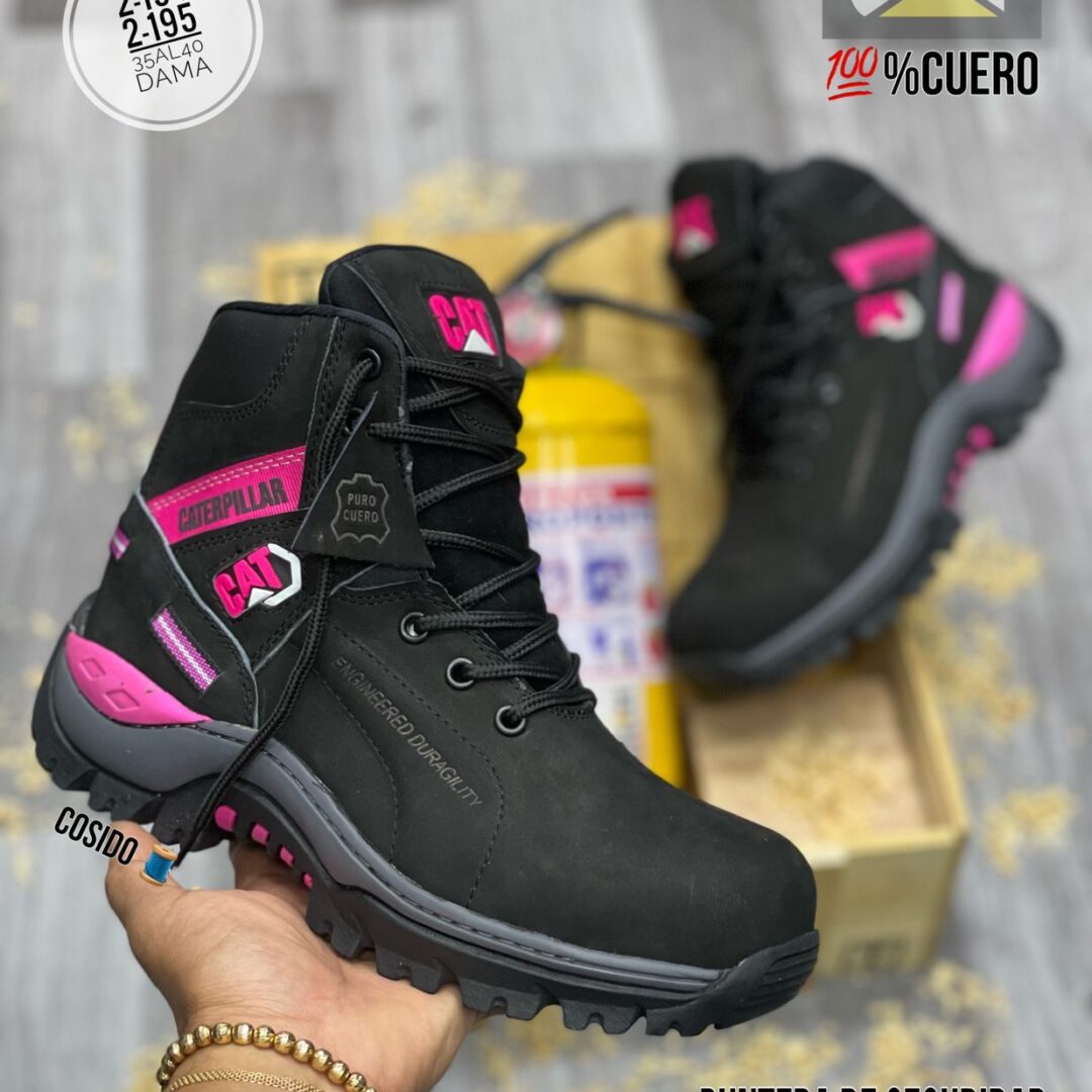 Botas Caterpillar dama seguridad Puntera