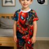 PIJAMAS PARA NIÑOS - NEGROROJO