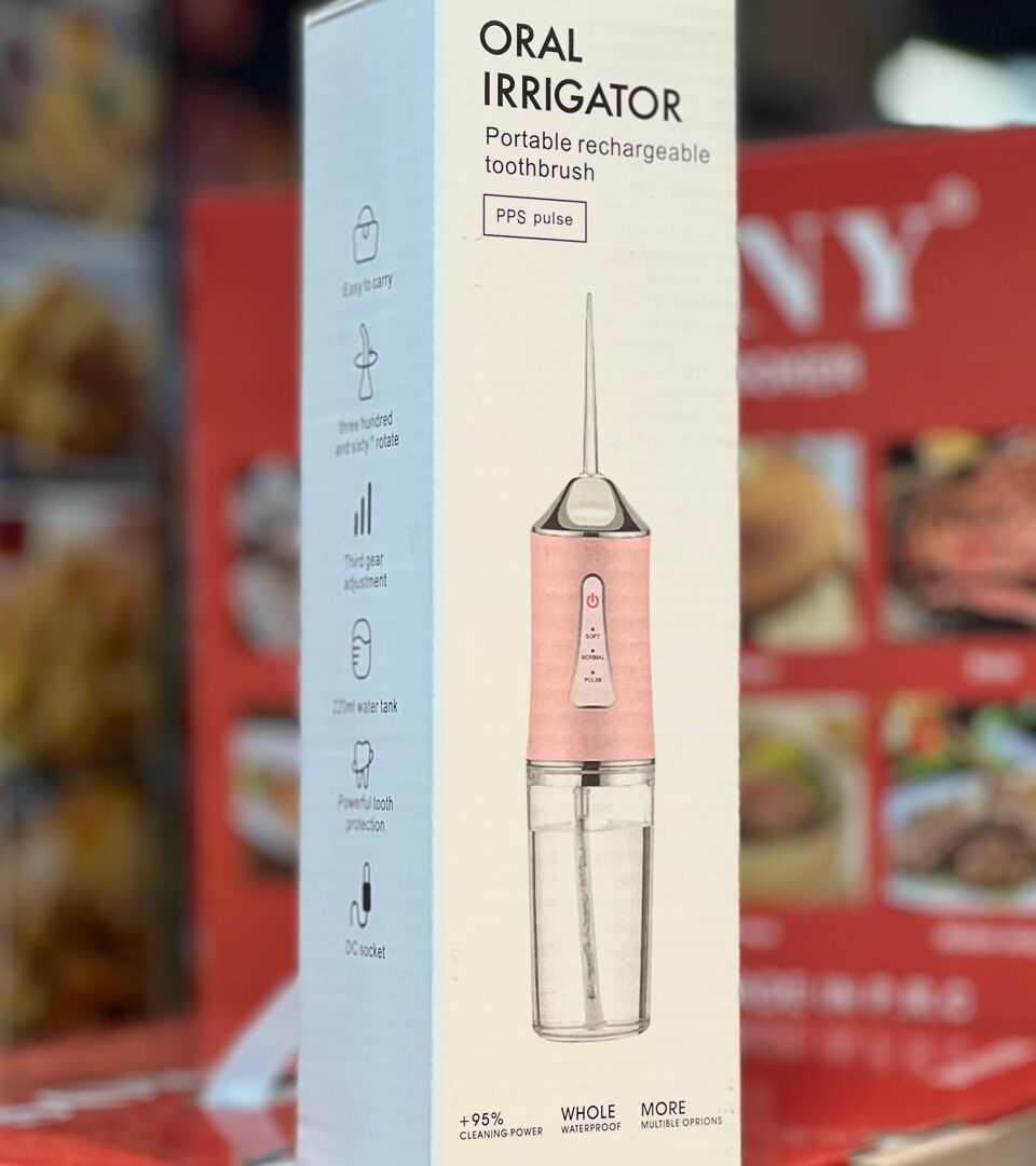 El irrigador bucal portátil